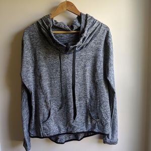 Black and gray workout hoodie